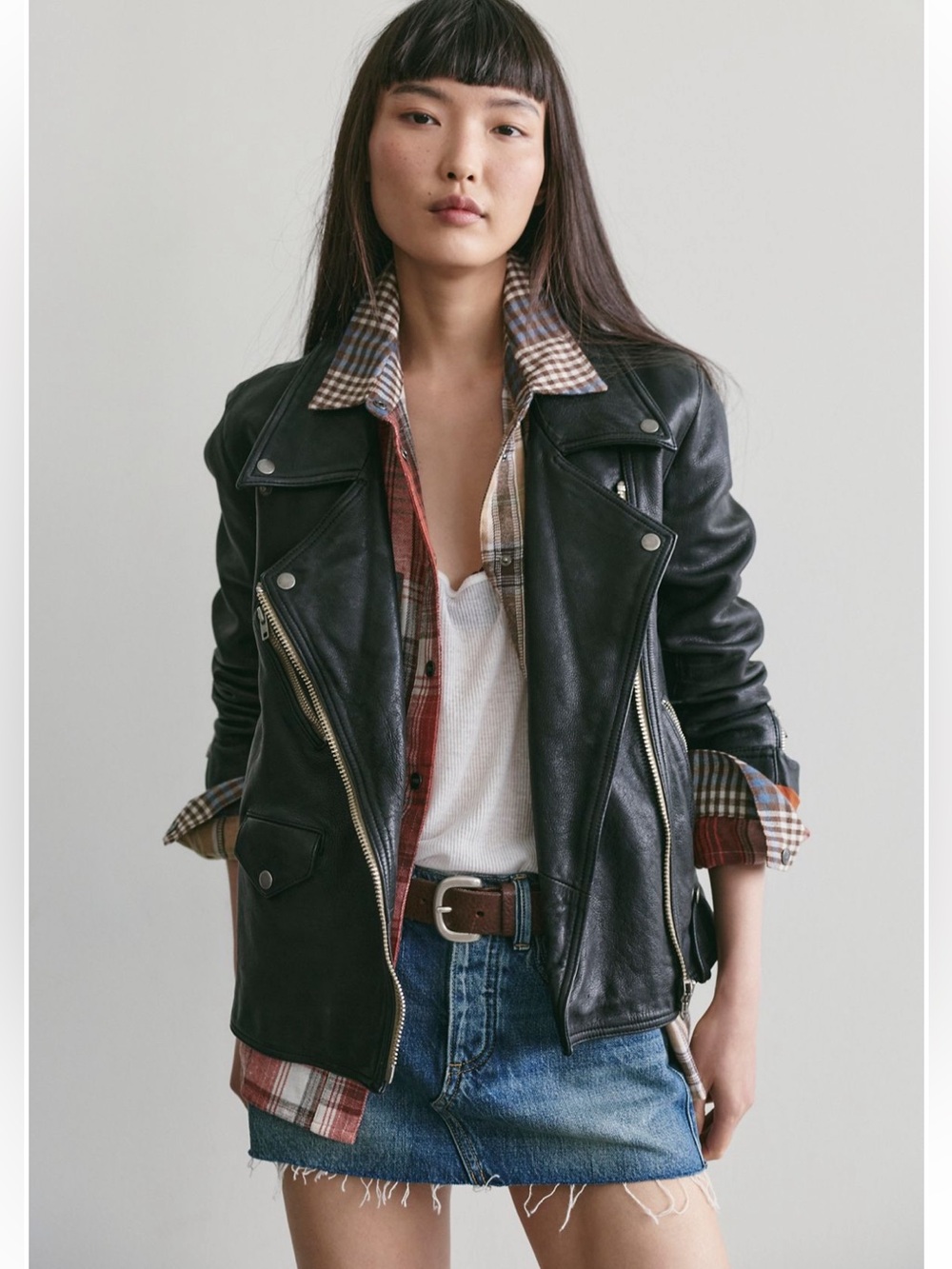 Free People- we the free jealously leather moto jacket